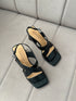 Ladies Cross Strap Open Toe Heels